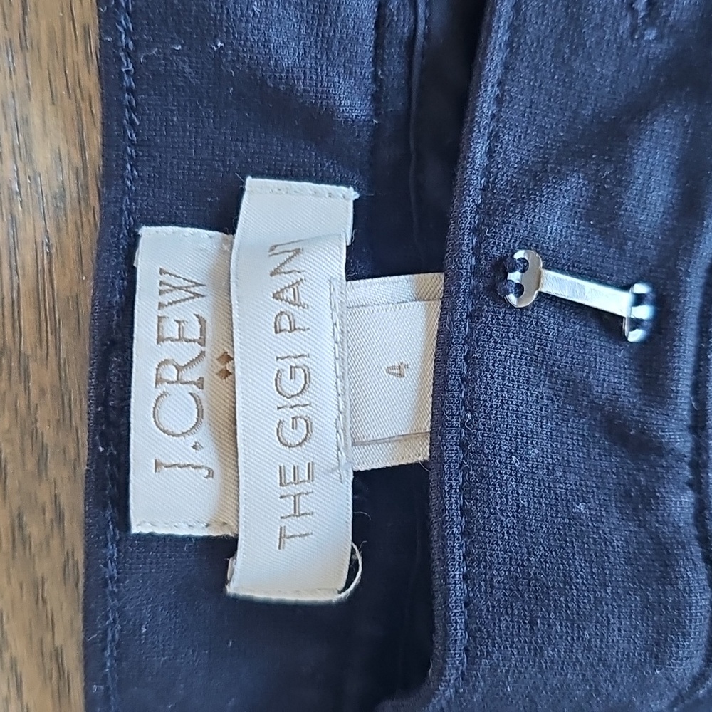 J.Crew Gigi Slim Ankle Pants Bundle Size 4 Black & Navy - Picture 8 of 11
